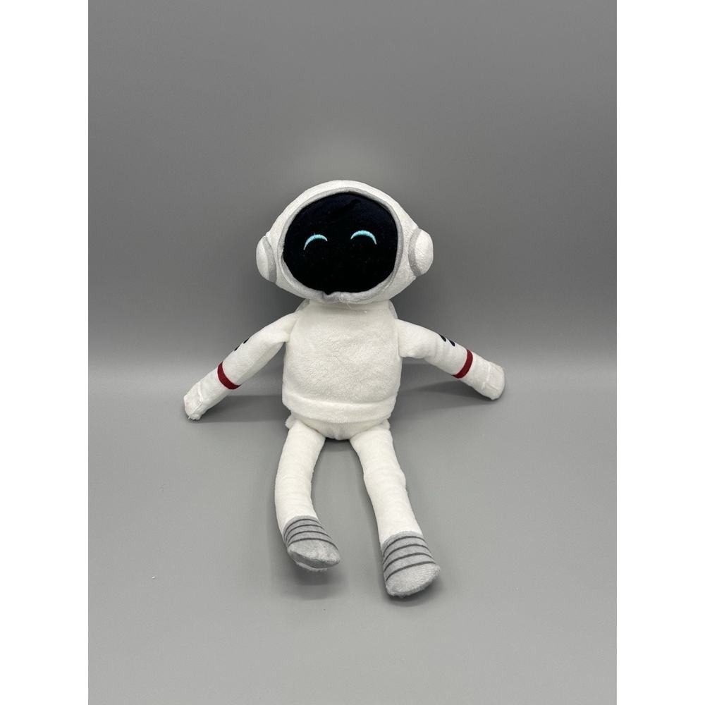 Astronaut Spaceman In White Suit Plush 15" Stuffed Animal Hook & Loop No Tag